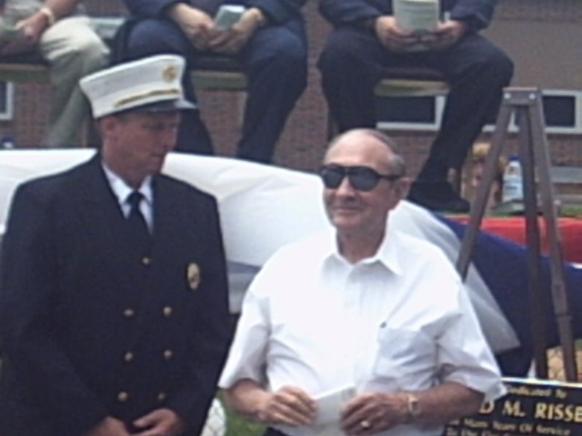Chief David Aberts with Past President Howard Rissel